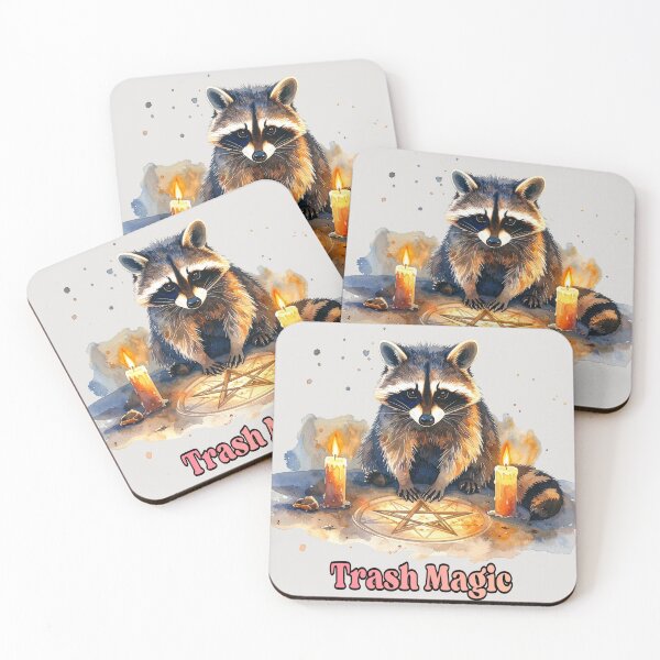 Item preview, Raccoon in the Witches' Circle designed and sold by LiskoDesign.