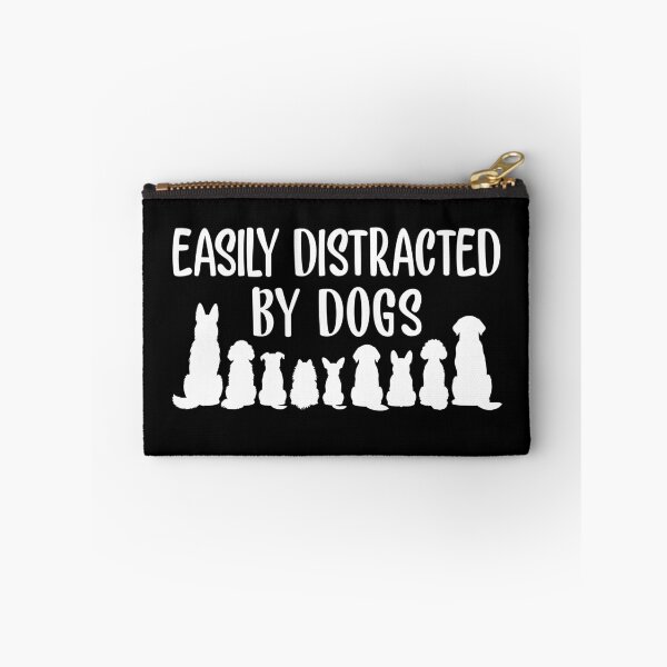 Item preview, Easily Distracted by Dogs - White designed and sold by teeperfect.