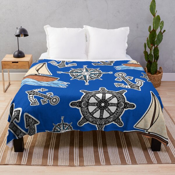 Item preview, July by the Sea – Nautical Zentangle Summer Pattern designed and sold by FioreDiCiliegio.