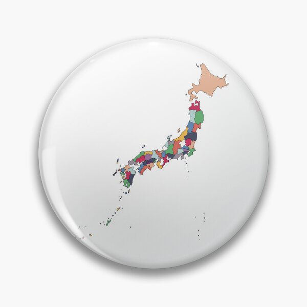 Item preview, Bold Multicolour Japan Map - Colourful Prefectures Line Art designed and sold by iampaulmorris.