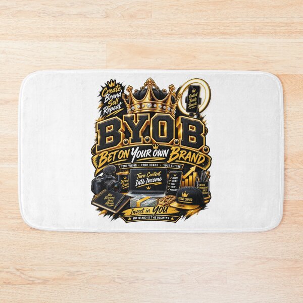 Item preview, B.Y.O.B. Bet On Your Own Brand – Creator Entrepreneur Motivation designed and sold by BilcoStillbaze.