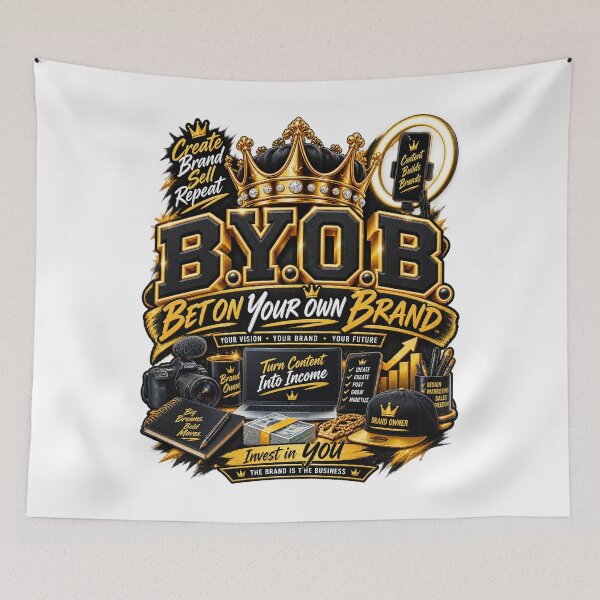 Item preview, B.Y.O.B. Bet On Your Own Brand – Creator Entrepreneur Motivation designed and sold by BilcoStillbaze.