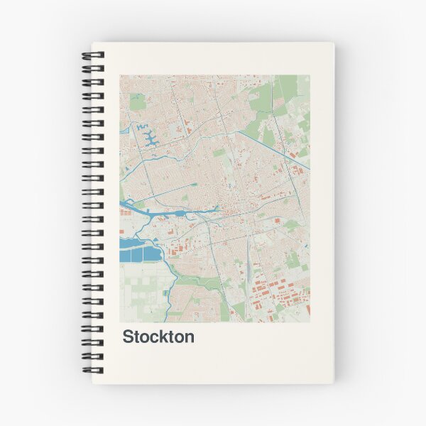 Item preview, Stockton Minimalistic Map Art designed and sold by MapsNerd.