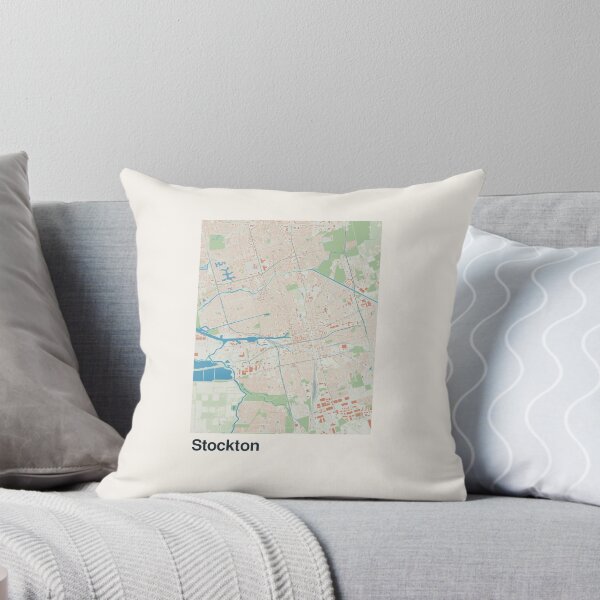 Item preview, Stockton Minimalistic Map Art designed and sold by MapsNerd.
