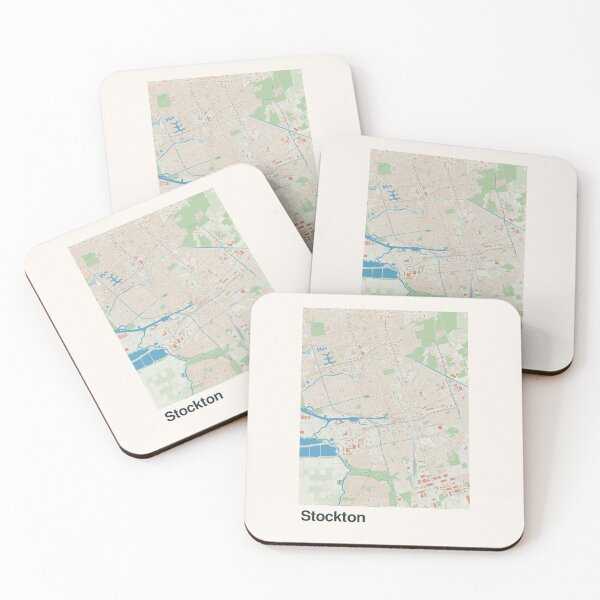 Item preview, Stockton Minimalistic Map Art designed and sold by MapsNerd.