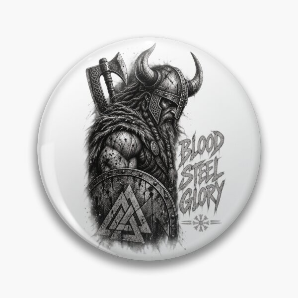 Item preview, Blood Steel Glory Viking Warrior – Norse Mythology Warrior Design designed and sold by Onviton.
