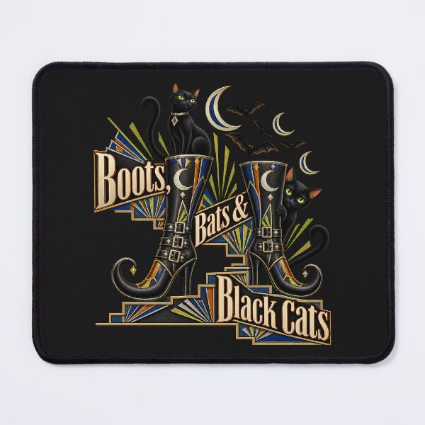 Item preview, Boots, Bats & Black Cats boots Halloween designed and sold by JollyNib.