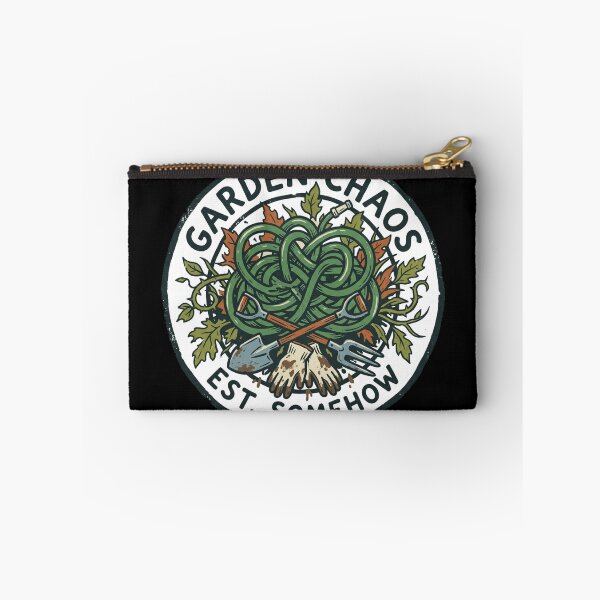 Item preview, Garden Chaos Est Somehow Funny Tangled Hose Vintage Badge designed and sold by mood-draftsman.