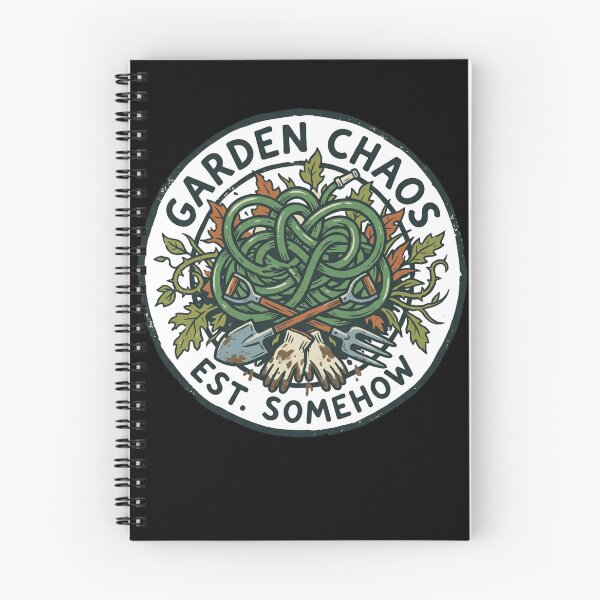 Item preview, Garden Chaos Est Somehow Funny Tangled Hose Vintage Badge designed and sold by mood-draftsman.