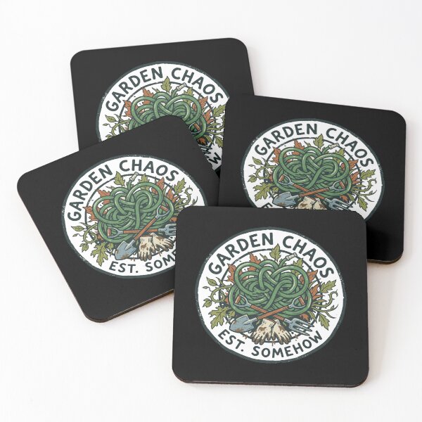 Item preview, Garden Chaos Est Somehow Funny Tangled Hose Vintage Badge designed and sold by mood-draftsman.