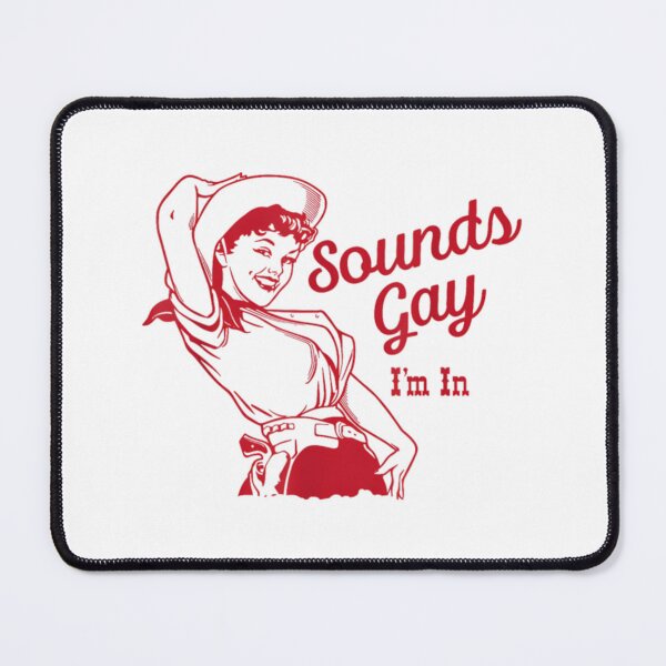 Item preview, Sounds Gay I'm In – Vintage Lesbian Cowgirl Howdy Lesbians designed and sold by HyphThonia.