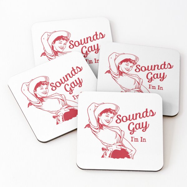 Item preview, Sounds Gay I'm In – Vintage Lesbian Cowgirl Howdy Lesbians designed and sold by HyphThonia.