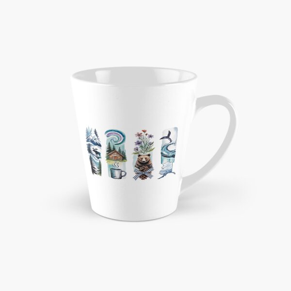 Item preview, Alaska Wildlife Watercolor - Moose, Aurora, Bear & Whale designed and sold by Marie Gems.