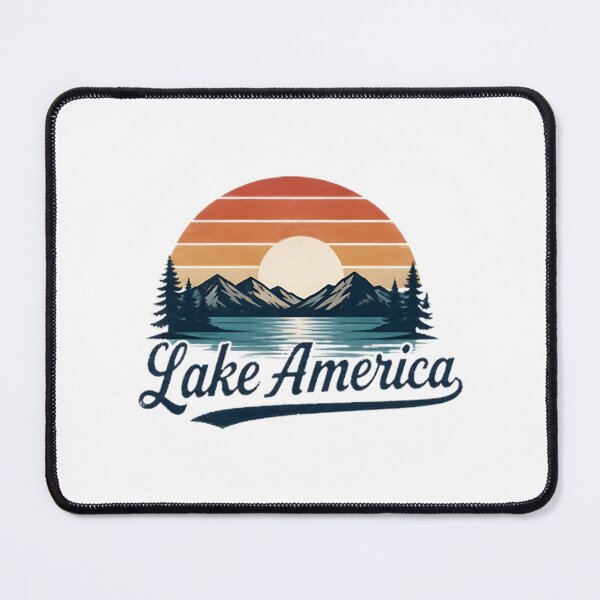 Item preview, Serene Lake America Landscape Nature Design designed and sold by HMshopful.