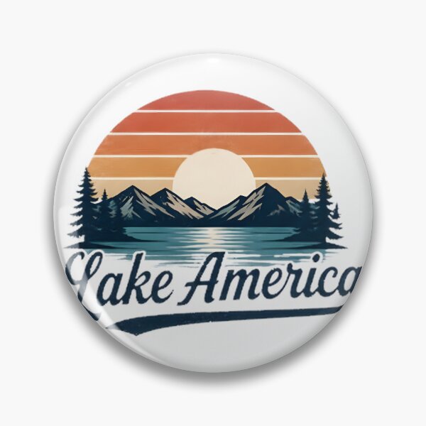 Item preview, Serene Lake America Landscape Nature Design designed and sold by HMshopful.