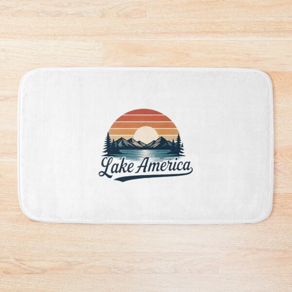 Item preview, Serene Lake America Landscape Nature Design designed and sold by HMshopful.