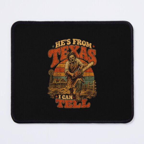 Item preview, Hes from Texas I Can Tell Funny Halloween Skeleton Horror designed and sold by MatherFisher.