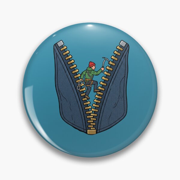 Item preview, Climber Scaling A Denim Zipper designed and sold by Rare By Hero.