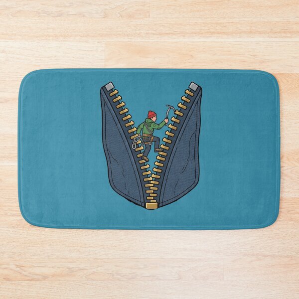 Item preview, Climber Scaling A Denim Zipper designed and sold by Rare By Hero.