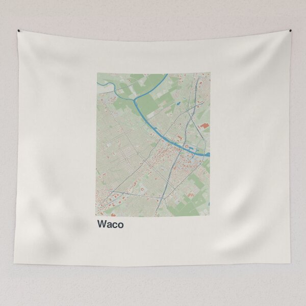 Item preview, Waco Minimalistic Map Art designed and sold by MapsNerd.