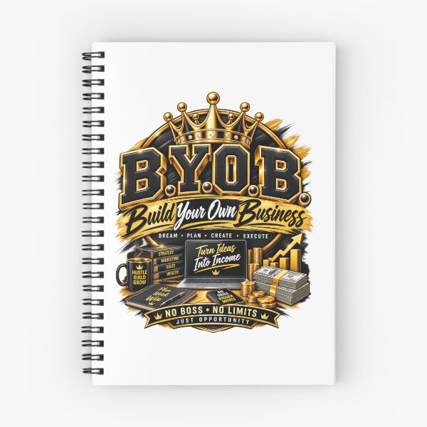 Item preview, B.Y.O.B. Build Your Own Business – Entrepreneur Boss Motivation designed and sold by BilcoStillbaze.