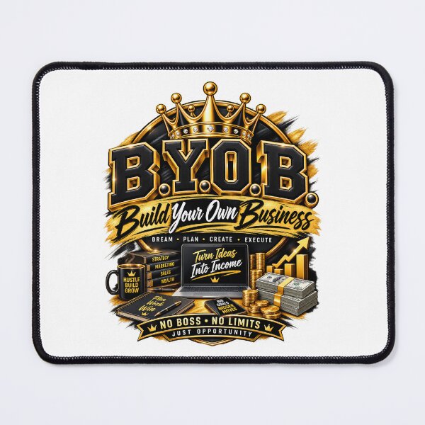 Item preview, B.Y.O.B. Build Your Own Business – Entrepreneur Boss Motivation designed and sold by BilcoStillbaze.