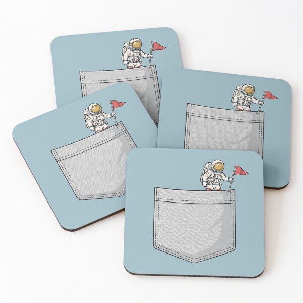 Item preview, Pocket Astronaut Planting A Flag designed and sold by Rare By Hero.