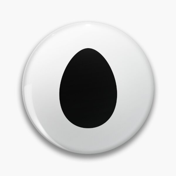 Item preview, Minimal Black Egg Geometric Shape designed and sold by GemsAnatomy.