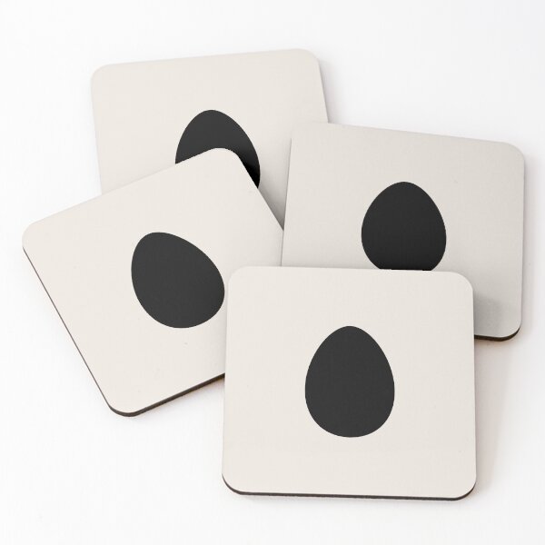 Item preview, Minimal Black Egg Geometric Shape designed and sold by GemsAnatomy.