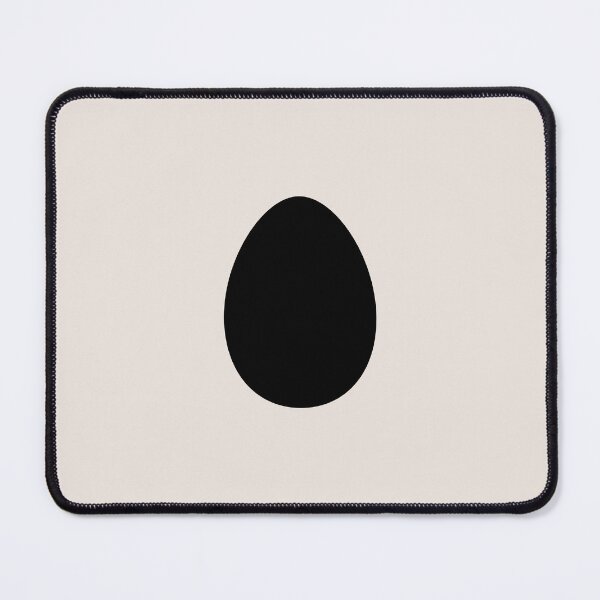 Item preview, Minimal Black Egg Geometric Shape designed and sold by GemsAnatomy.