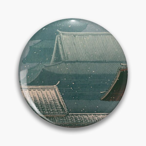 Item preview, Snow at Tennoji Osaka - Hasui Kawase Vintage Shin-hanga Japanese Woodblock Print designed and sold by vekotpu.