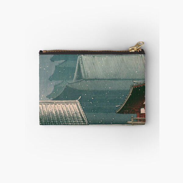 Item preview, Snow at Tennoji Osaka - Hasui Kawase Vintage Shin-hanga Japanese Woodblock Print designed and sold by vekotpu.