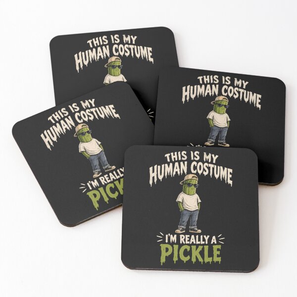 Item preview, This is My Human Costume I'm Really a Pickle - Lazy Halloween Costume designed and sold by LovelyEvaDesign.