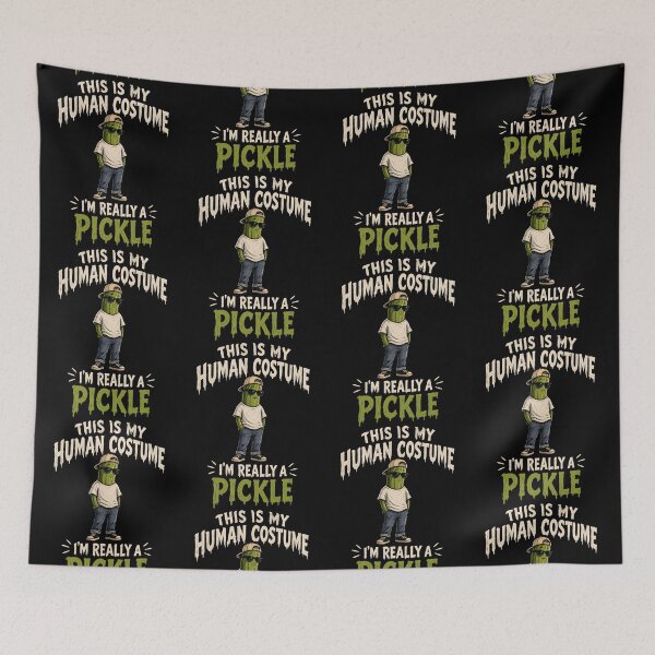 Item preview, This is My Human Costume I'm Really a Pickle - Lazy Halloween Costume designed and sold by LovelyEvaDesign.