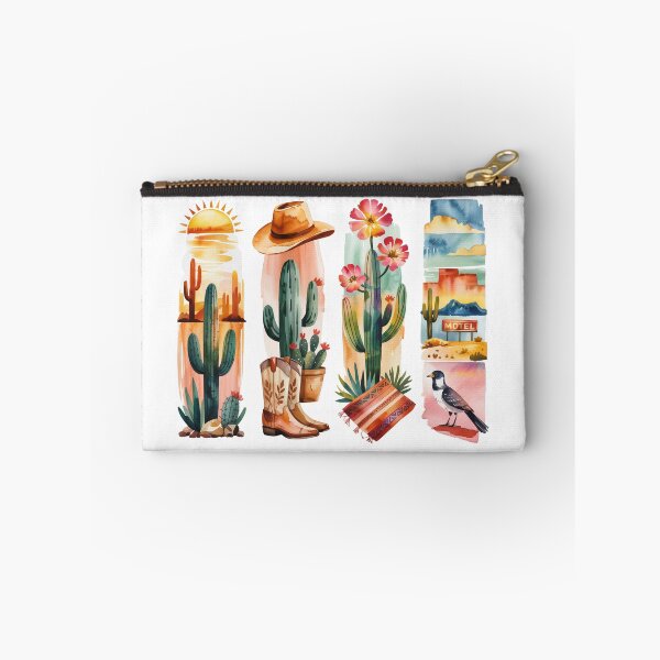 Item preview, Arizona Desert Watercolor - Saguaro, Boots & Roadrunner designed and sold by Marie Gems.