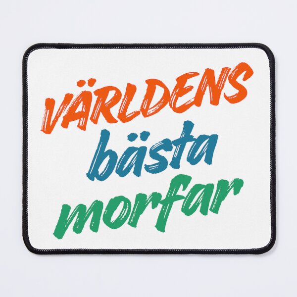 Item preview, Världens Bästa Morfar - World's Best Maternal Grandfather Swedish Typography designed and sold by Designbynorase.