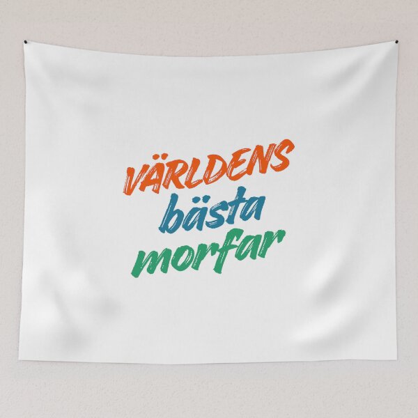 Item preview, Världens Bästa Morfar - World's Best Maternal Grandfather Swedish Typography designed and sold by Designbynorase.