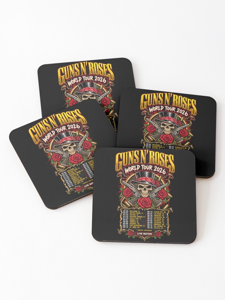 Thumbnail 1 of 5, Coasters (Set of 4), Guns N Roses designed and sold by choudane.