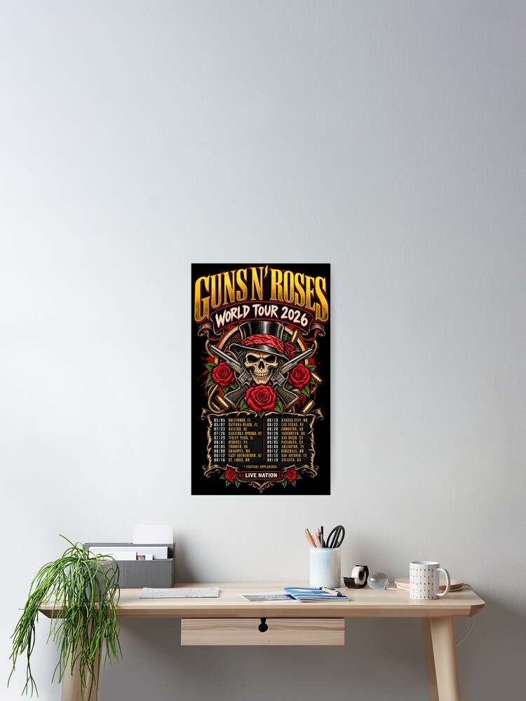 Thumbnail 2 of 3, Poster, Guns N Roses designed and sold by choudane.