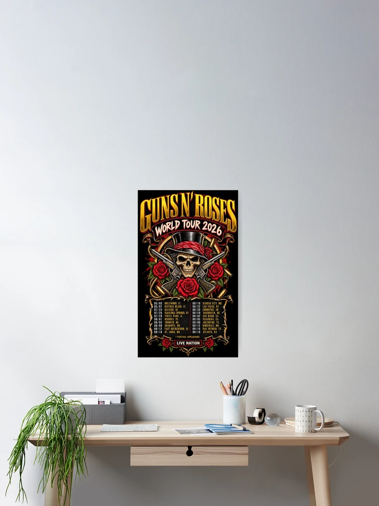 Thumbnail 2 of 3, Poster, Guns N Roses designed and sold by choudane.