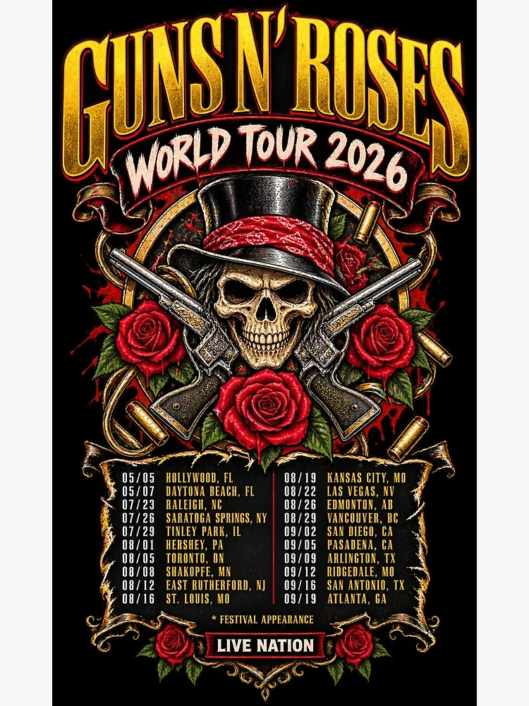 Thumbnail 3 of 3, Poster, Guns N Roses designed and sold by choudane.