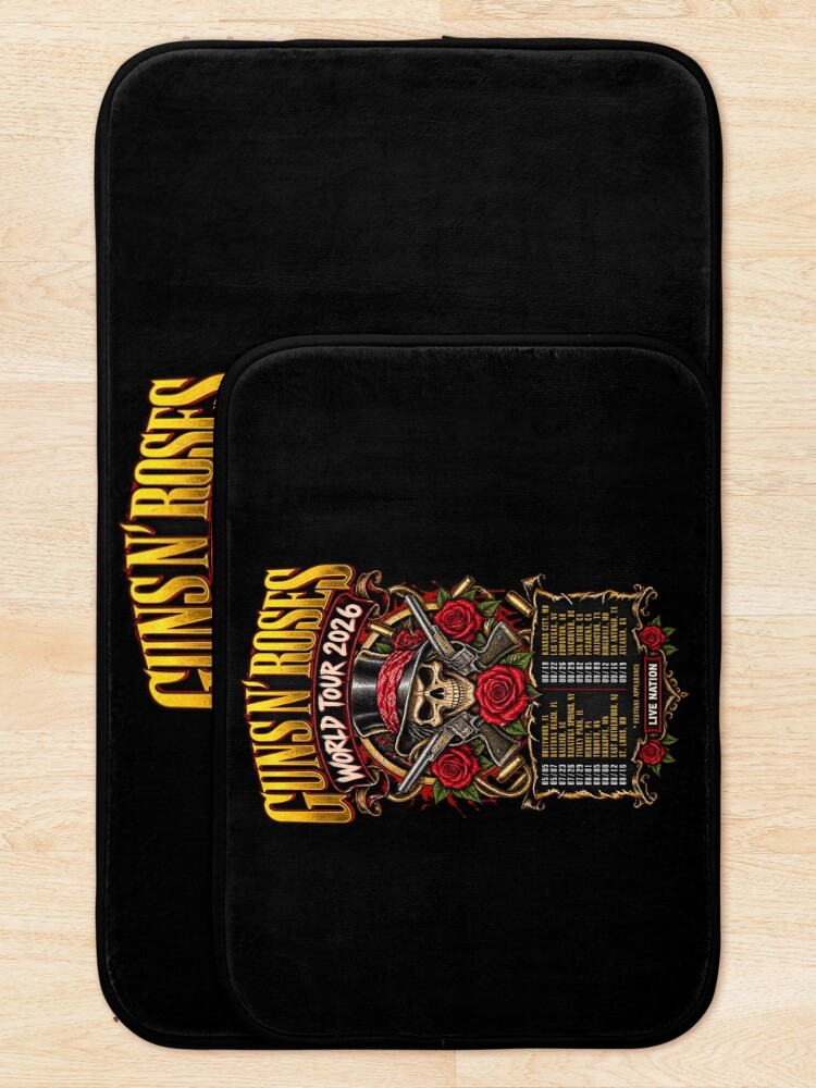 Thumbnail 5 of 6, Bath Mat, Guns N Roses designed and sold by choudane.