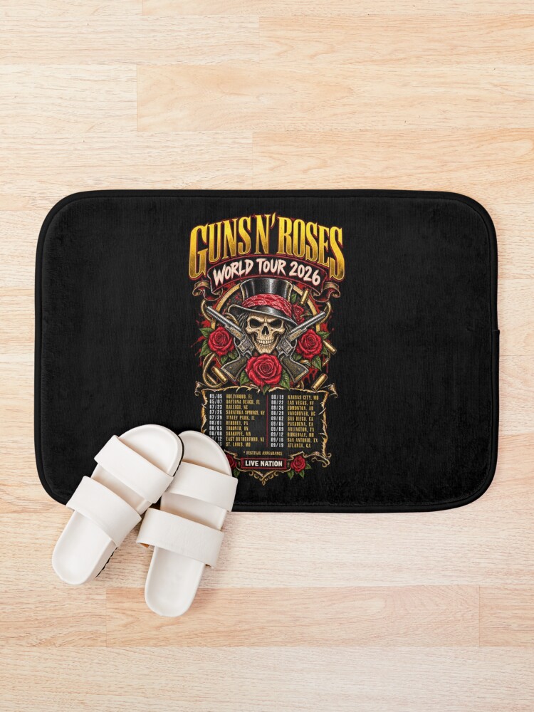 Thumbnail 1 of 6, Bath Mat, Guns N Roses designed and sold by choudane.