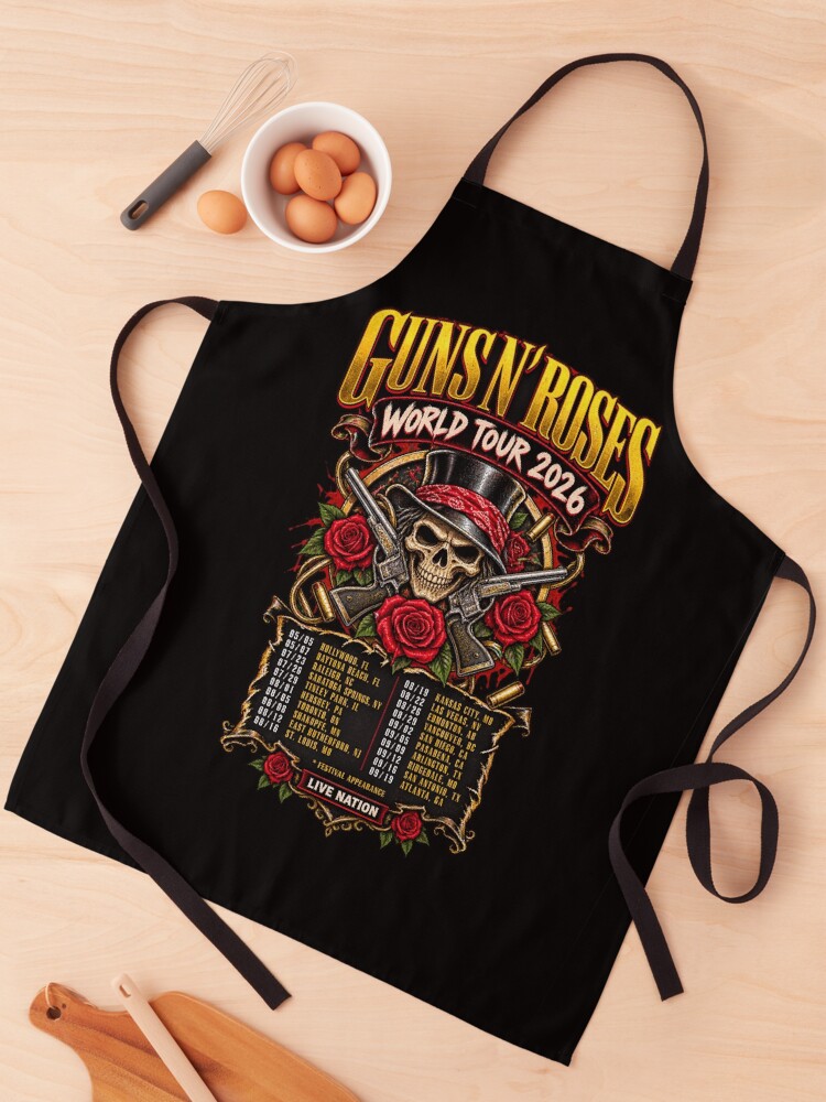 Thumbnail 1 of 6, Apron, Guns N Roses designed and sold by choudane.