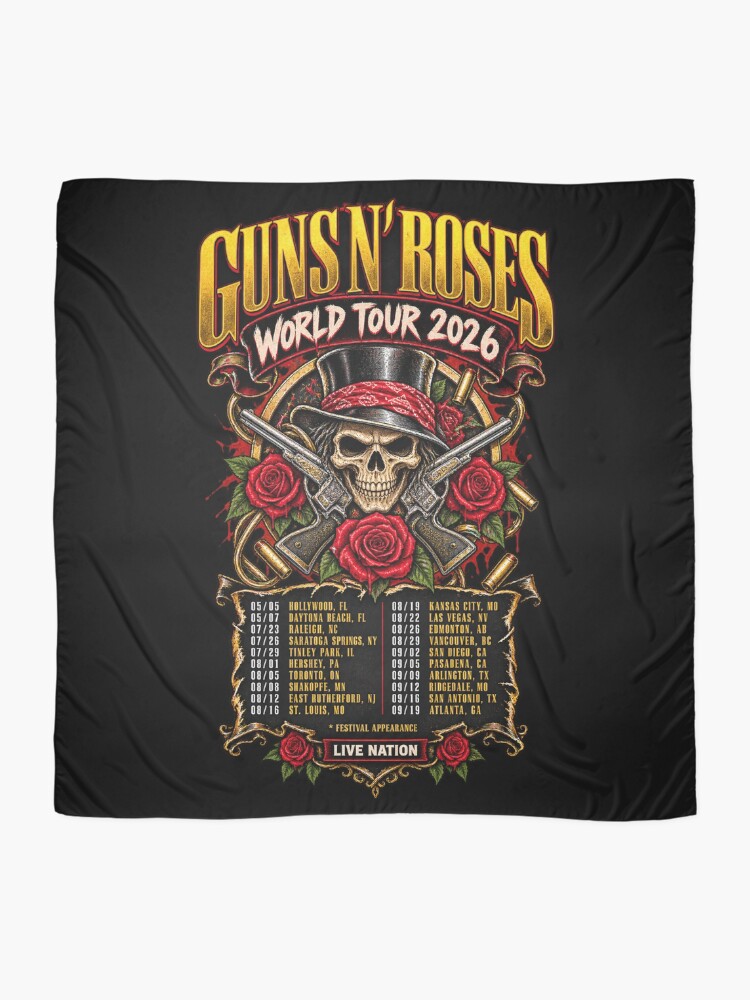Thumbnail 2 of 3, Scarf, Guns N Roses designed and sold by choudane.