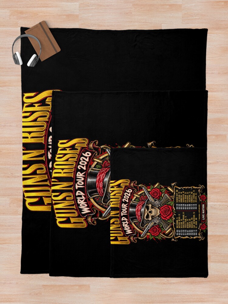 Thumbnail 5 of 6, Throw Blanket, Guns N Roses designed and sold by choudane.