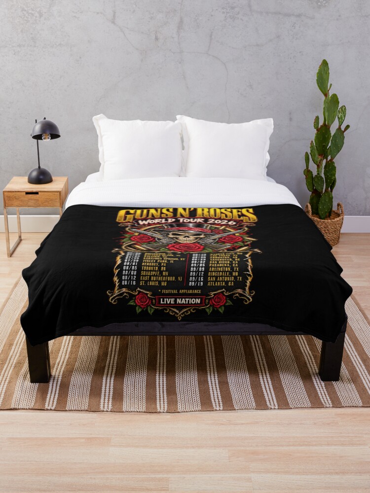 Thumbnail 1 of 6, Throw Blanket, Guns N Roses designed and sold by choudane.