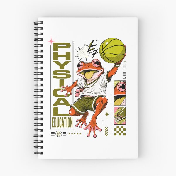 Item preview, Physical Education Red Frog Graphic Poster T-Shirt | Funny PE Teacher Toad Basketball Coach Gym Teacher Gift Yellow Art designed and sold by illeN-Art-World.