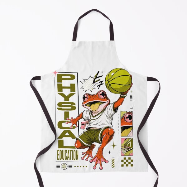 Item preview, Physical Education Red Frog Graphic Poster T-Shirt | Funny PE Teacher Toad Basketball Coach Gym Teacher Gift Yellow Art designed and sold by illeN-Art-World.