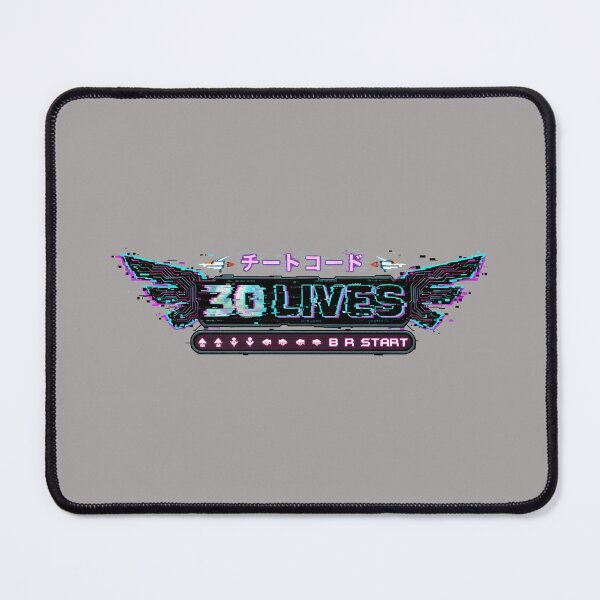 Item preview, 30 LIVES Cheat Code Arcade Retro Wing Design-77 designed and sold by GabrielBlanc.